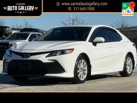 White 2021 Toyota Camry LE for sale in Carmel, IN