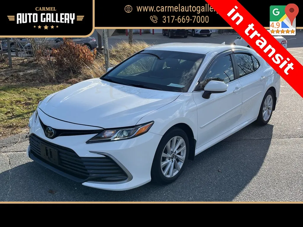 White 2021 Toyota Camry LE for sale in Carmel, IN