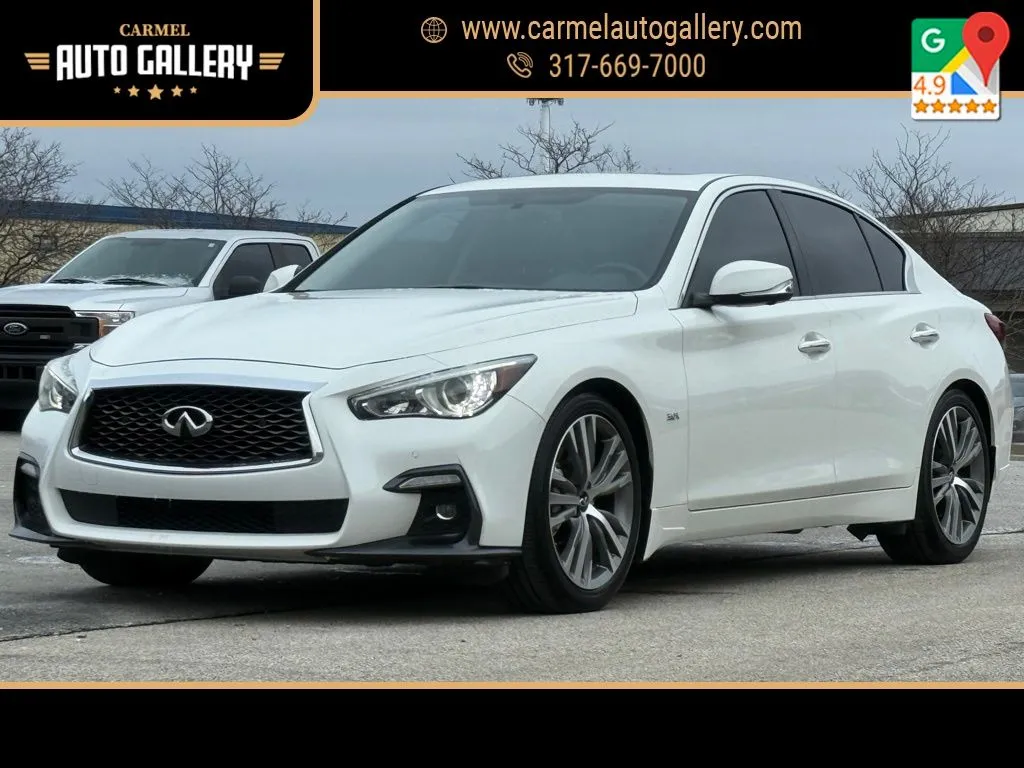 White 2020 INFINITI Q50 Sport for sale in Carmel, IN
