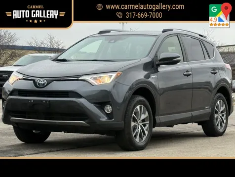 Gray 2018 Toyota RAV4 Hybrid XLE for sale in Carmel, IN