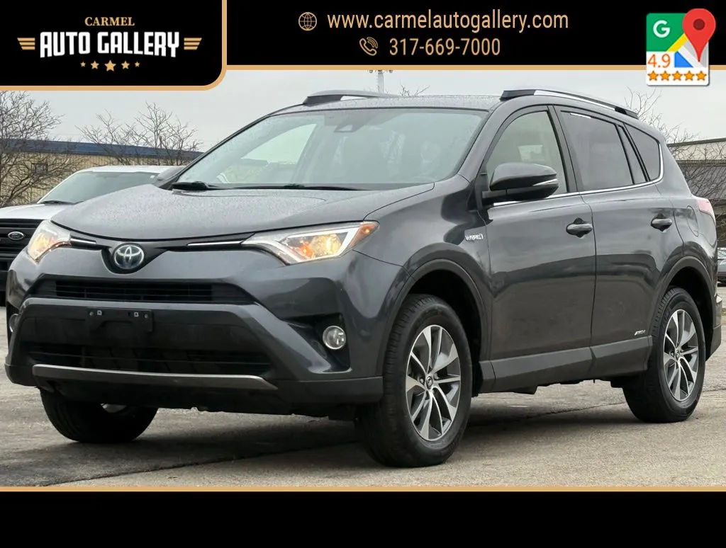 Gray 2018 Toyota RAV4 Hybrid XLE for sale in Carmel, IN
