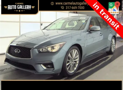 Blue 2018 INFINITI Q50 3.0t LUXE for sale in Carmel, IN