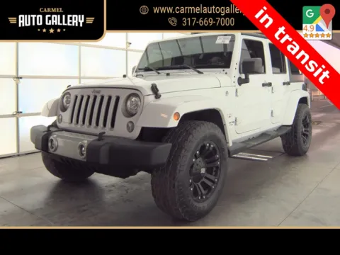 White 2017 Jeep Wrangler Unlimited Sahara for sale in Carmel, IN