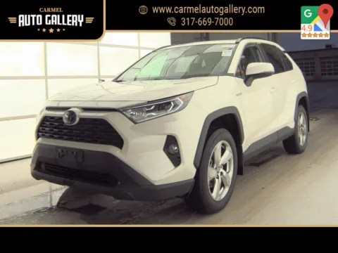 Green 2021 Toyota RAV4 Hybrid XLE Premium for sale in Carmel, IN