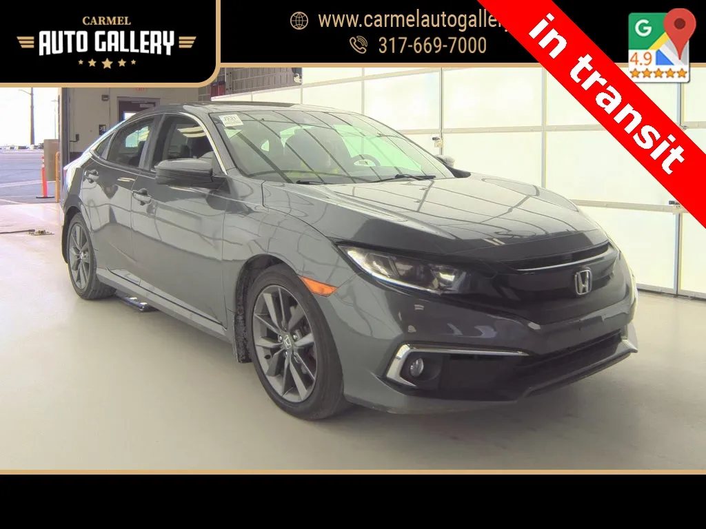 Gray 2020 Honda Civic EX-L for sale in Carmel, IN