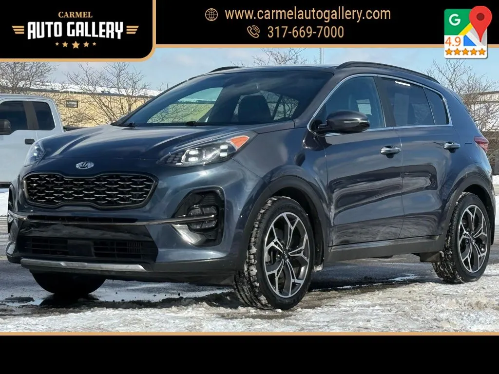 Blue 2021 Kia Sportage SX for sale in Carmel, IN