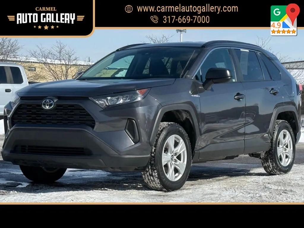 White 2020 Toyota RAV4 Hybrid LE for sale in Carmel, IN