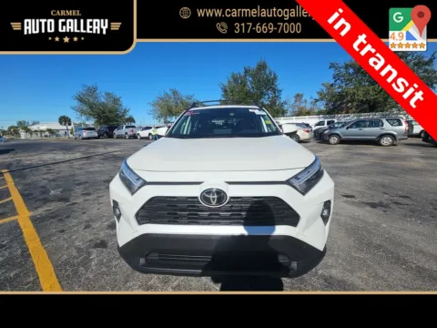 White 2022 Toyota RAV4 XLE Premium for sale in Carmel, IN