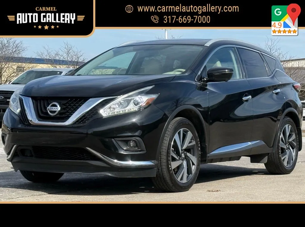Black 2018 Nissan Murano Platinum for sale in Carmel, IN