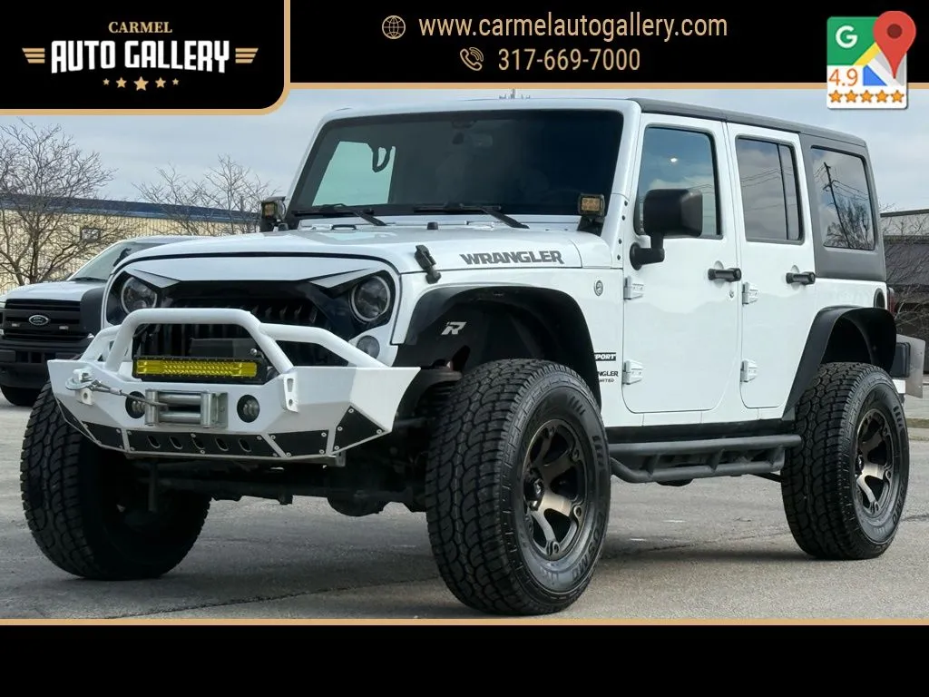 White 2017 Jeep Wrangler Unlimited Sport for sale in Carmel, IN