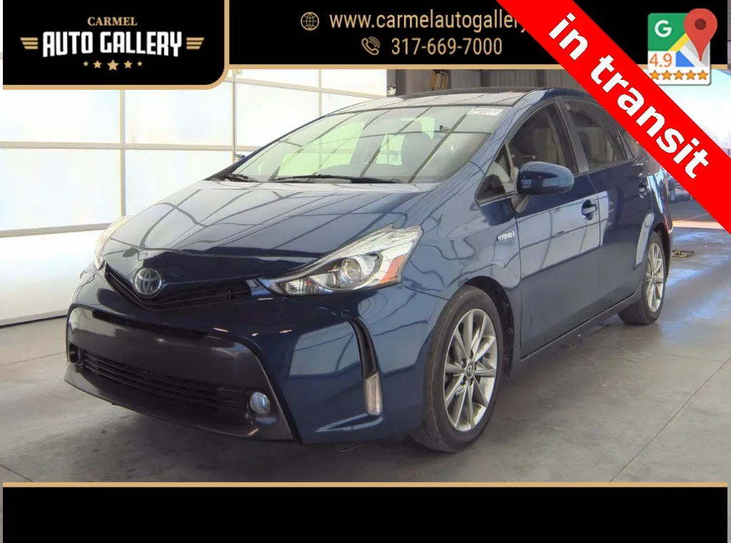 Blue 2016 Toyota Prius v Five for sale in Carmel, IN