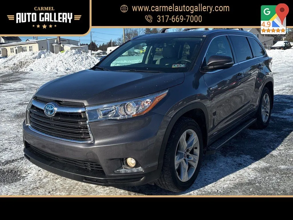Gray 2016 Toyota Highlander Hybrid Limited Platinum for sale in Carmel, IN