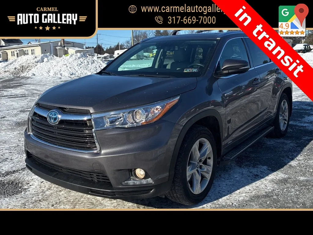 Gray 2016 Toyota Highlander Hybrid Limited Platinum for sale in Carmel, IN