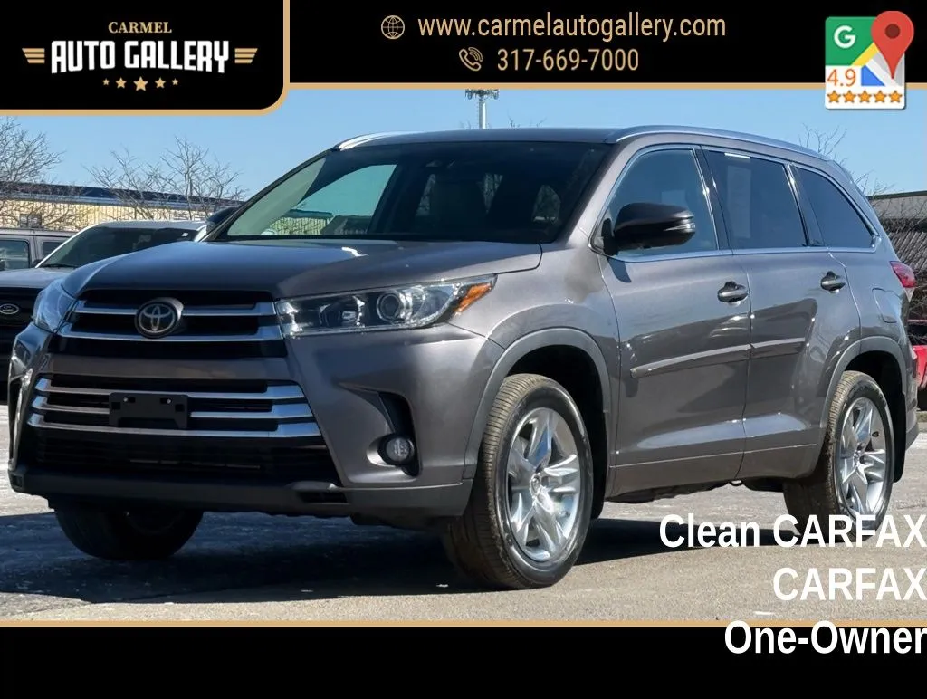 Gray 2018 Toyota Highlander Limited for sale in Carmel, IN