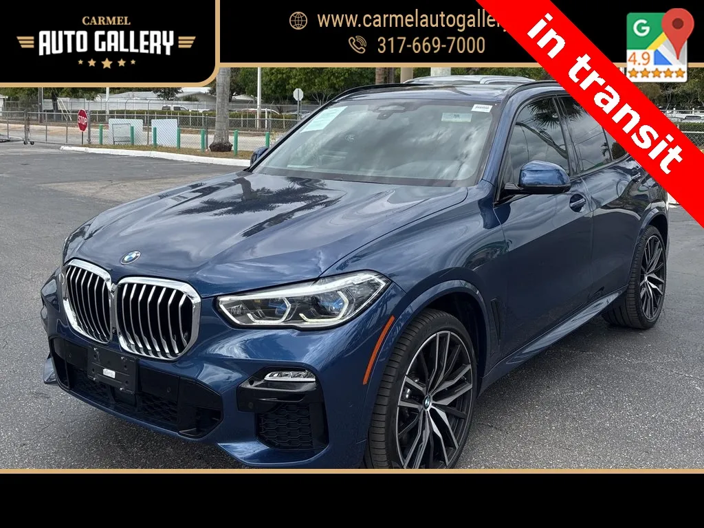 Blue 2019 BMW X5 xDrive50i for sale in Carmel, IN