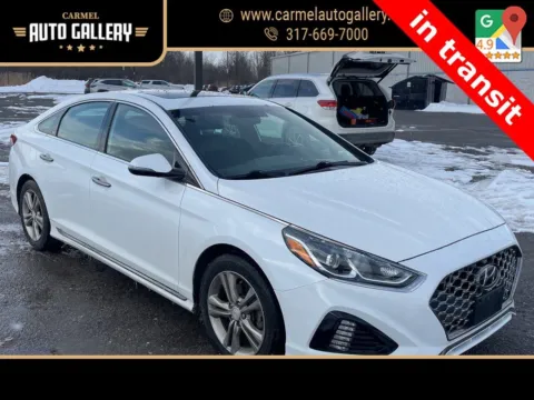 White 2018 Hyundai Sonata Sport+ for sale in Carmel, IN