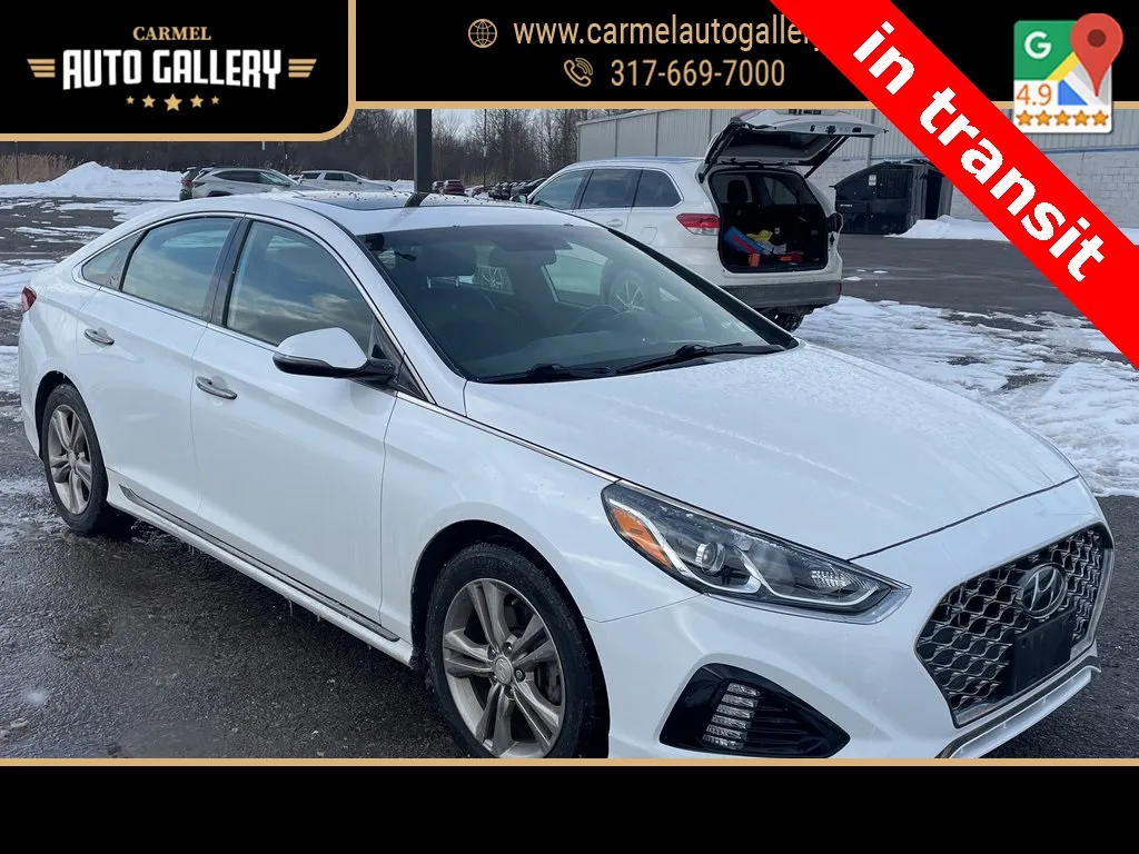 White 2018 Hyundai Sonata Sport+ for sale in Carmel, IN