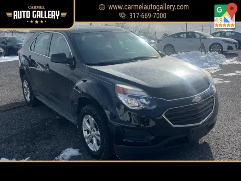 Black 2017 Chevrolet Equinox LS for sale in Carmel, IN