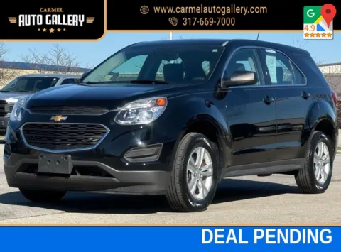 Black 2017 Chevrolet Equinox LS for sale in Carmel, IN