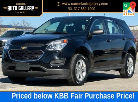 Black 2017 Chevrolet Equinox LS for sale in Carmel, IN