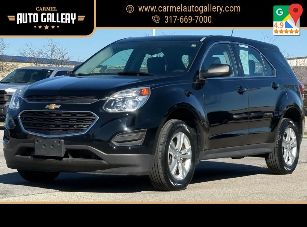 Black 2017 Chevrolet Equinox LS for sale in Carmel, IN