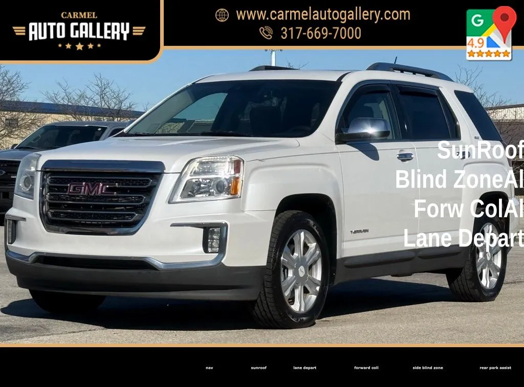 White 2016 GMC Terrain SLT for sale in Carmel, IN