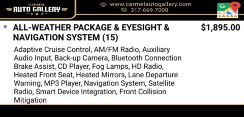 Photos of 2016 Subaru Forester 2.5i Premium for sale in Carmel, IN at Carmel Auto Gallery