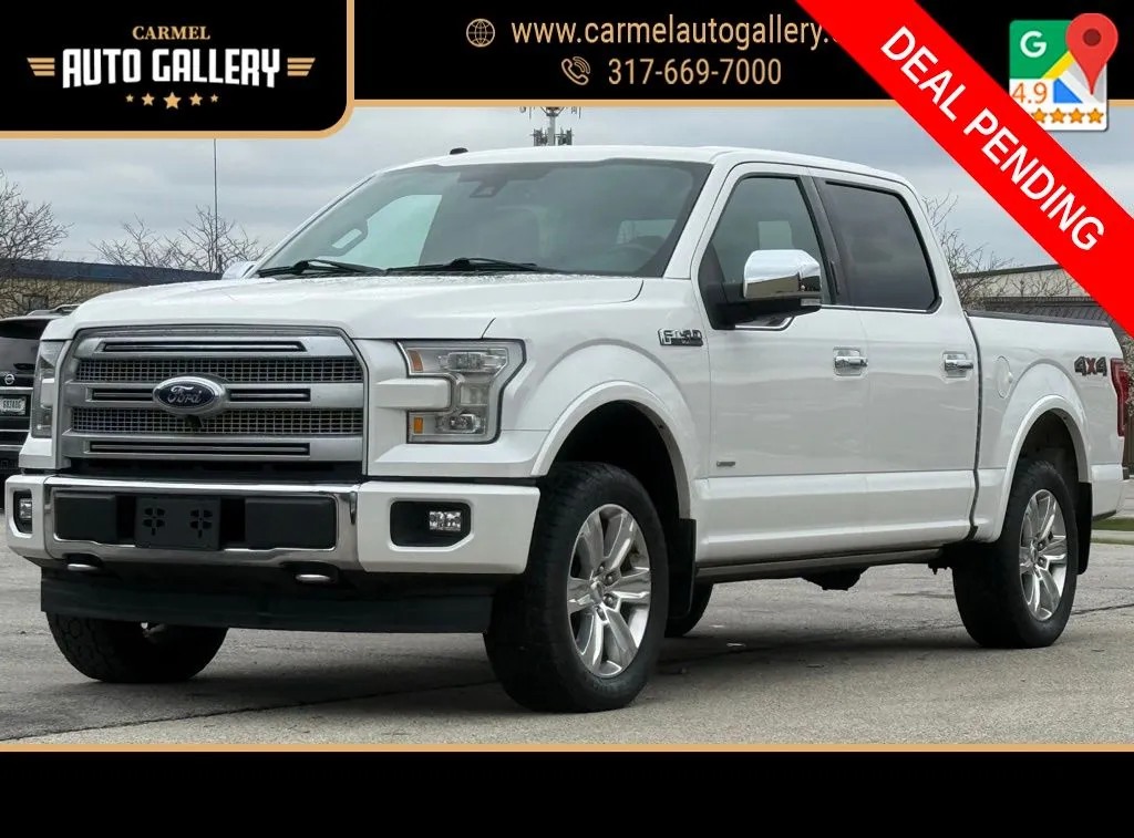 White 2017 Ford F-150 Platinum for sale in Carmel, IN