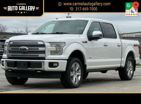 White 2017 Ford F-150 Platinum for sale in Carmel, IN