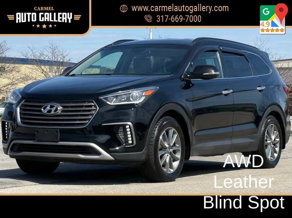 Black 2017 Hyundai Santa Fe SE for sale in Carmel, IN