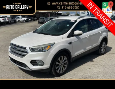 White 2017 Ford Escape Titanium for sale in Carmel, IN
