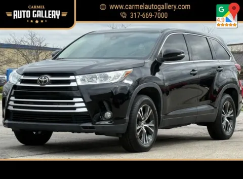 Black 2019 Toyota Highlander LE Plus for sale in Carmel, IN