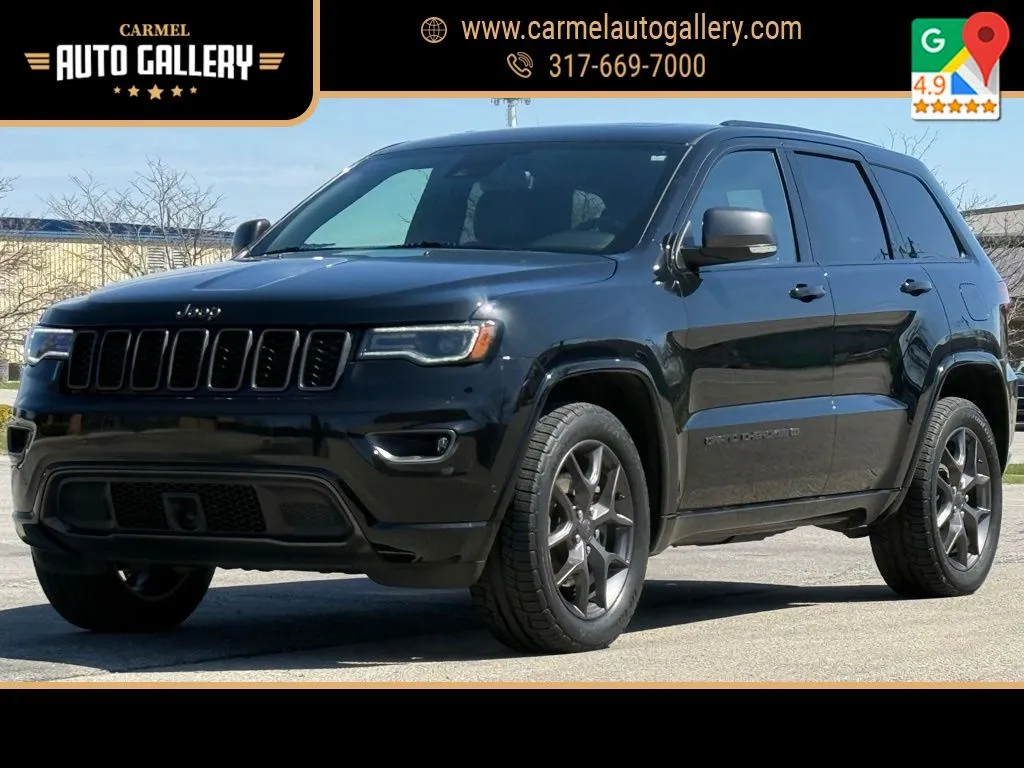 Black 2021 Jeep Grand Cherokee 80th Anniversary Edition for sale in Carmel, IN