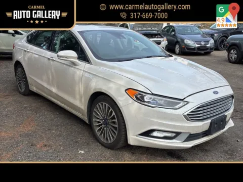 White 2017 Ford Fusion SE for sale in Carmel, IN