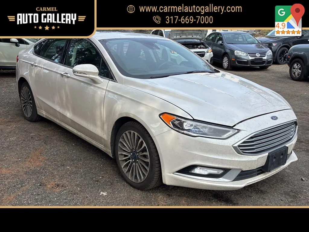White 2017 Ford Fusion SE for sale in Carmel, IN
