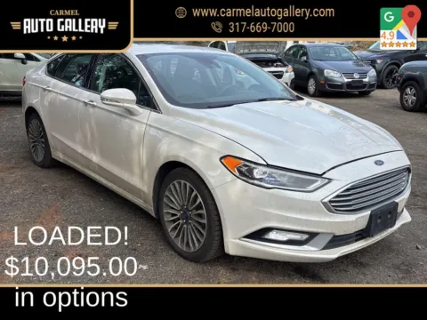 White 2017 Ford Fusion SE for sale in Carmel, IN