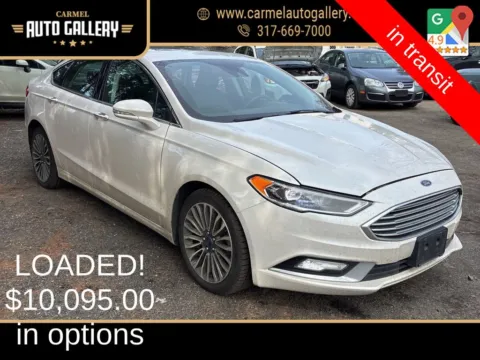 White 2017 Ford Fusion SE for sale in Carmel, IN