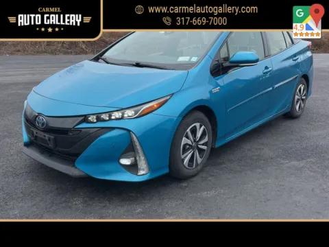 Blue 2017 Toyota Prius Prime Advanced for sale in Carmel, IN