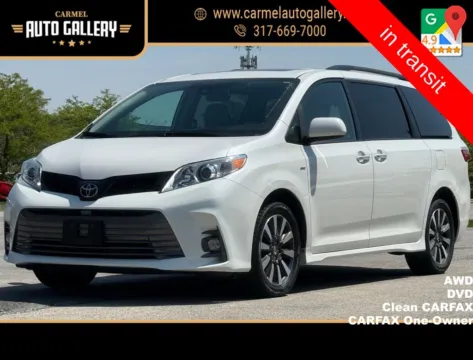 White 2019 Toyota Sienna XLE Premium for sale in Carmel, IN