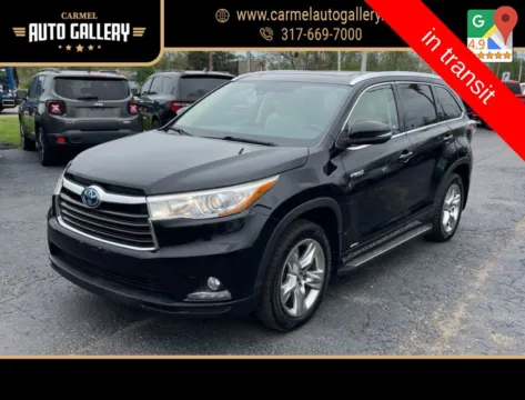 Black 2016 Toyota Highlander Hybrid Limited Platinum for sale in Carmel, IN
