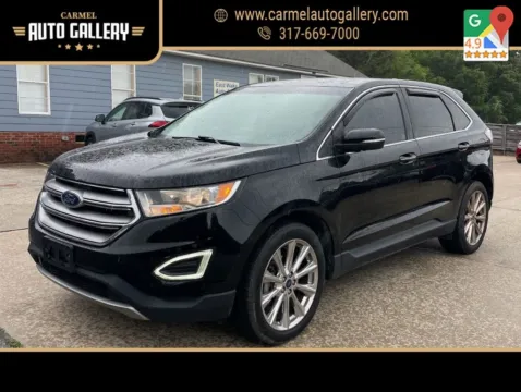 Black 2017 Ford Edge Titanium for sale in Carmel, IN