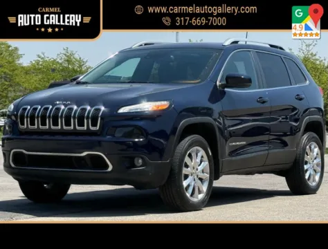 Blue 2016 Jeep Cherokee Limited for sale in Carmel, IN