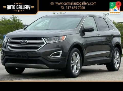 Gray 2018 Ford Edge Titanium for sale in Carmel, IN