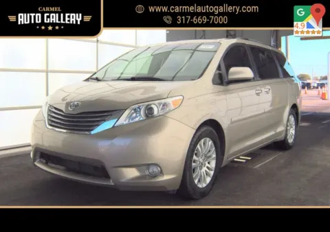Beige 2017 Toyota Sienna XLE for sale in Carmel, IN