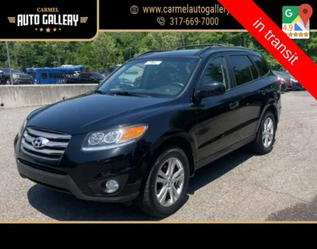 Black 2012 Hyundai Santa Fe SE for sale in Carmel, IN