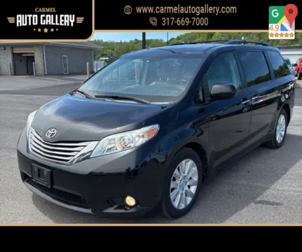 Black 2015 Toyota Sienna XLE Premium for sale in Carmel, IN
