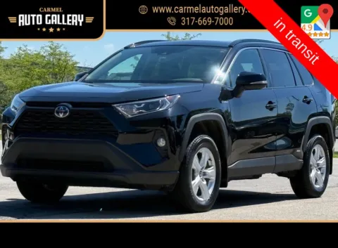 Black 2020 Toyota RAV4 Hybrid XLE for sale in Carmel, IN
