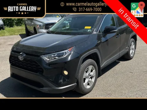 Black 2020 Toyota RAV4 Hybrid XLE for sale in Carmel, IN