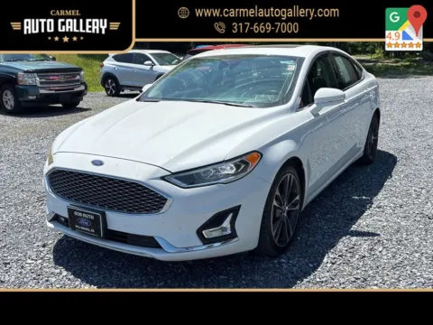 White 2019 Ford Fusion Titanium for sale in Carmel, IN