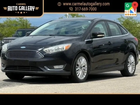 Black 2015 Ford Focus Titanium for sale in Carmel, IN
